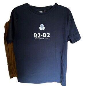 M dark blue star war unisex grahic t-shirt 100% cotton hand wash